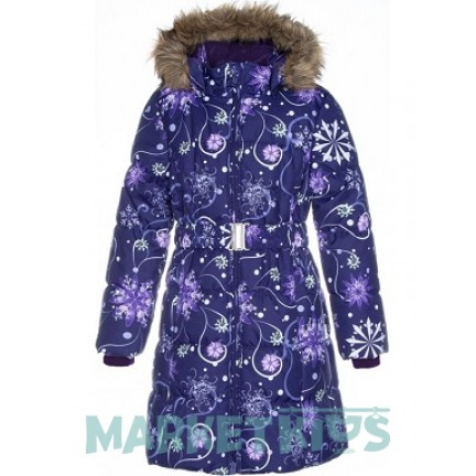 Huppa (Хуппа) YACARANDA  12030030 - 94273 пальто зимнее (фиолетовое в снежинки) 