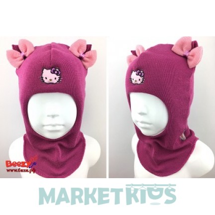 Шлем Beezy (Бизи) 1901/10 зимний "hello kitty" (фуксия) Шлем Beezy (Бизи) 1901/10 зимний "hello kitty" (фуксия)